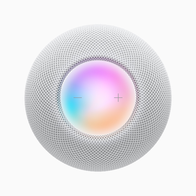 HomePod mini’deki Touch Surface’in yukarıdan görünümü.
