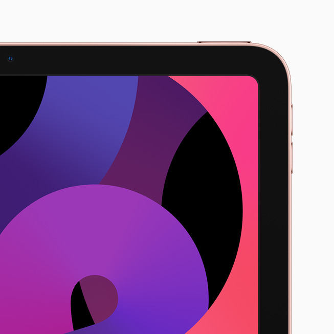 Roze altın iPad’in yakından görünüşü.