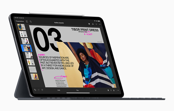 iPad Pro, Apple Pencil ve Smart Keyboard Folio.