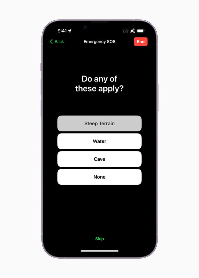 Un écran d’iPhone avec un message demandant à l’utilisateur de choisir entre plusieurs propositions.