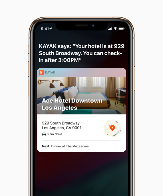Siri Kısayolları’nı gösteren iPhone Xs. 