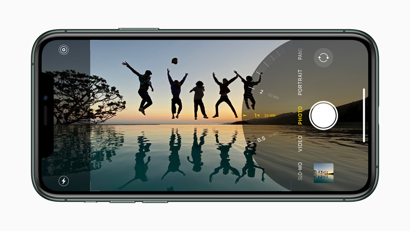 iPhone’da Geniş kamera ekranı.