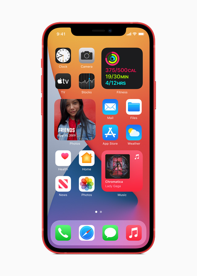 iPhone 12’de iOS 14 Araç Takımları.