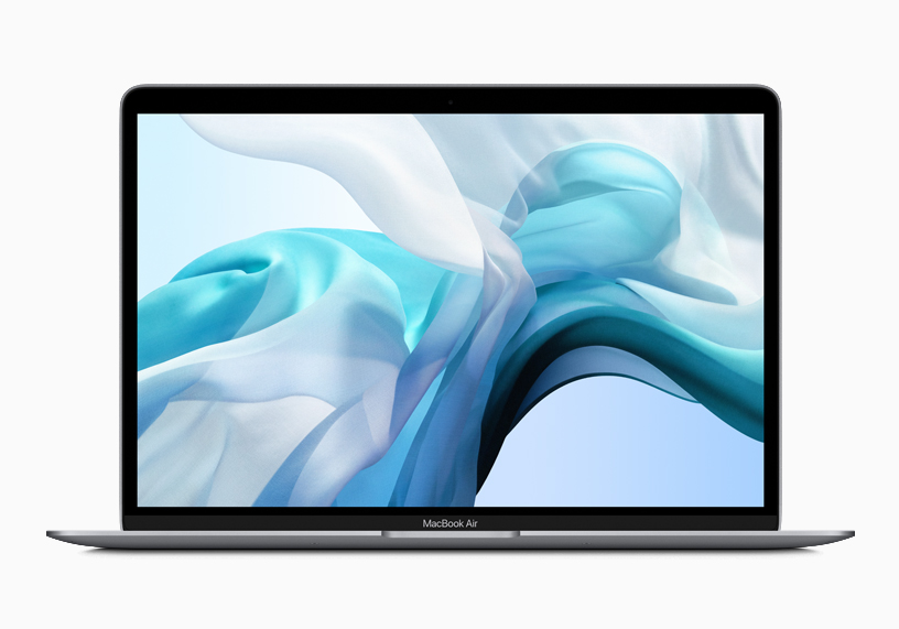 MacBook Air’in True Tone özelliğine sahip Retina ekranı.