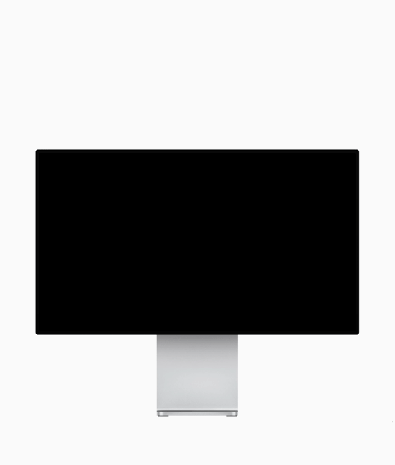 Pro Display XDR portre moduna çevriliyor.