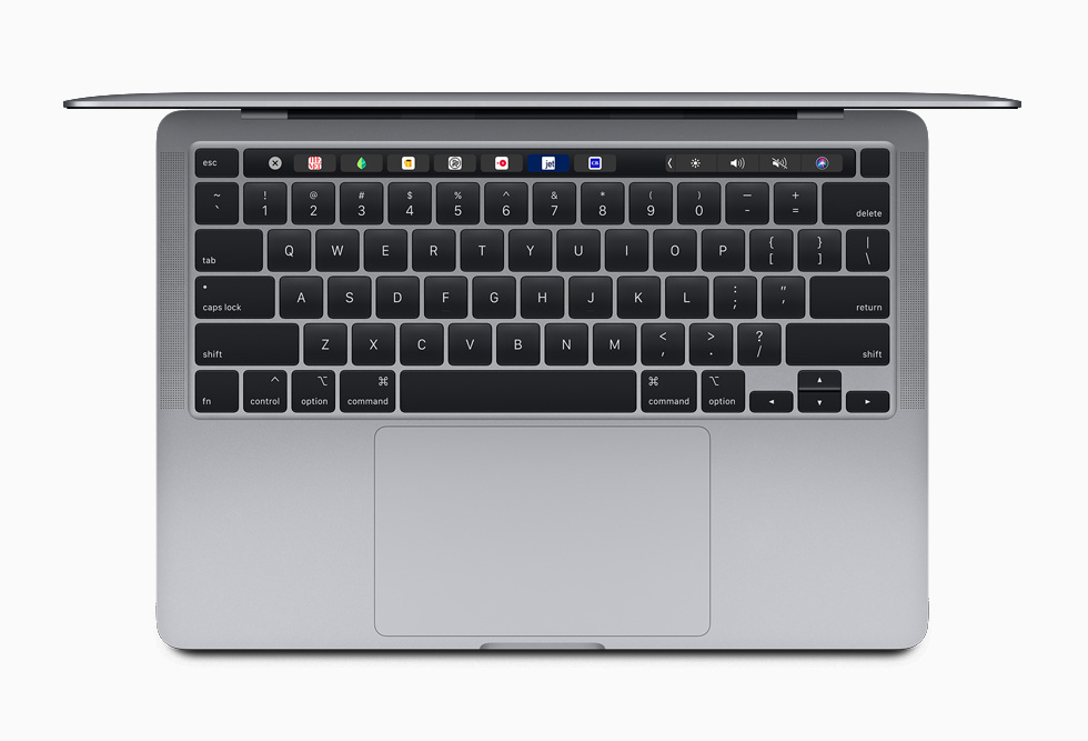 Magic Keyboard’a sahip 13 inç MacBook Pro. 