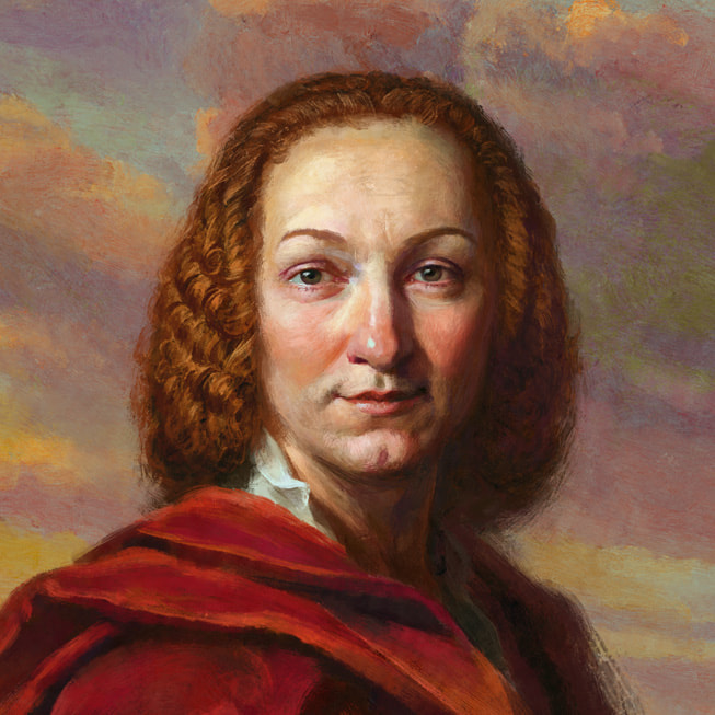 Apple Music Classical için özel olarak yaptırılmış Vivaldi portresi.