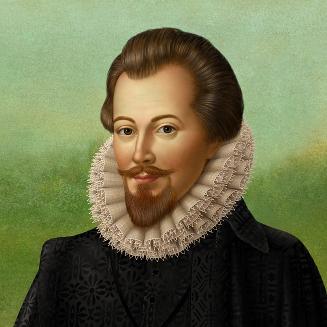 Apple Music Classical için özel olarak yaptırılmış John Dowland portresi.