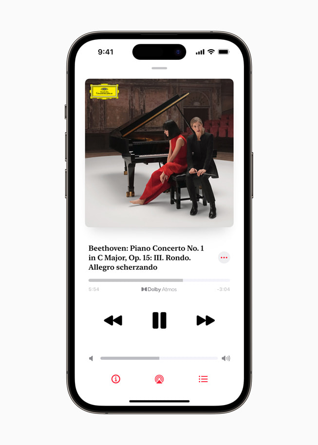Apple Music Classical’da bir Beethoven parçası çalınıyor.