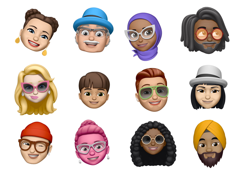 12 Memoji’den oluşan seçki.