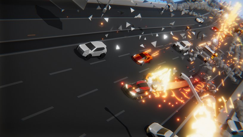 “Speed Demons” のゲームプレイ画面。