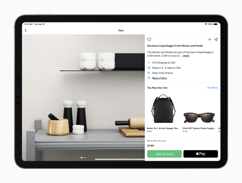 iPad’de Apple Pay.  
