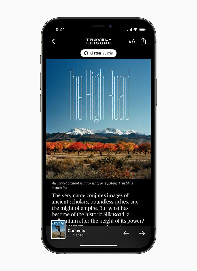 Apple News’ta Seyahat + Tatil.