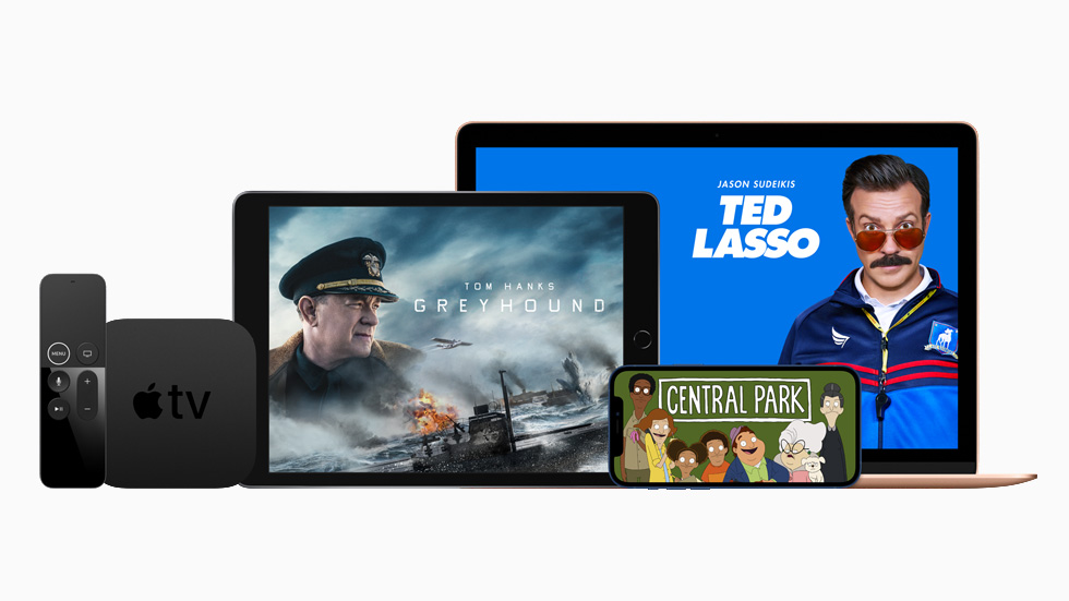 iPhone, iPad, Apple TV ve MacBook Pro’da Apple TV+.