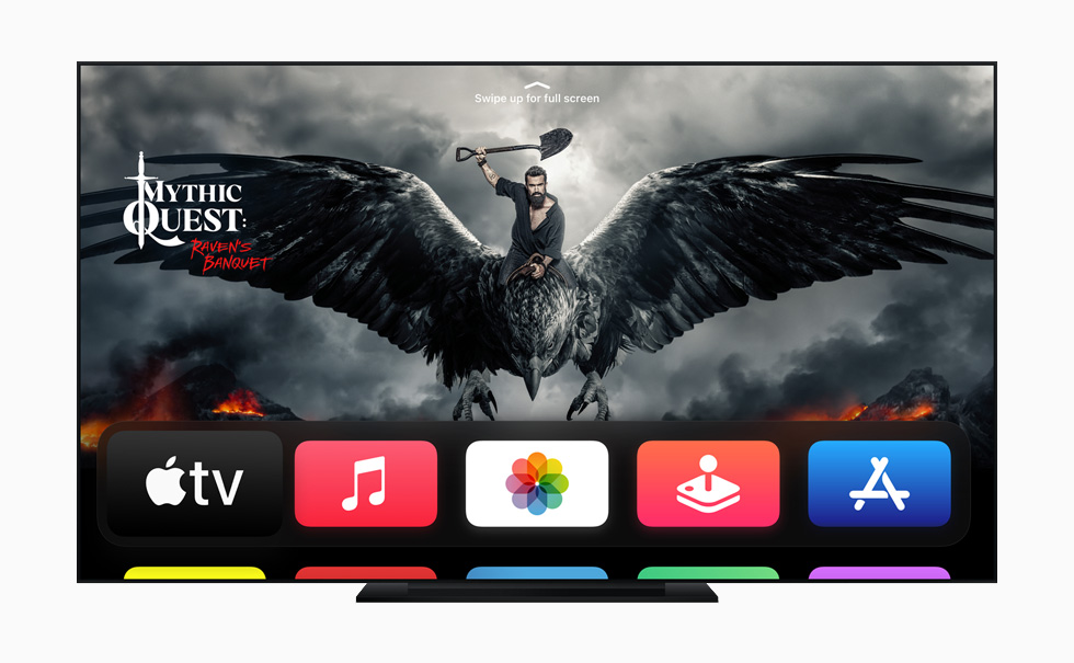 Bir Akıllı TV’de Apple TV uygulaması.