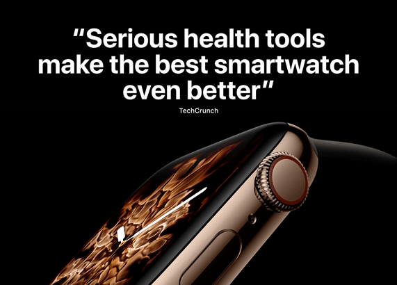 애니메이션 효과를 준 리뷰 글과 Apple Watch Series 4. 