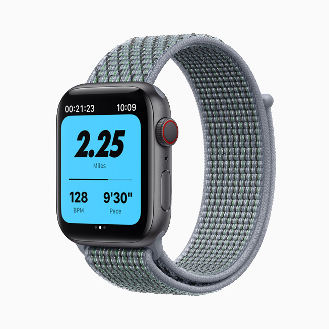Yeşil-gri Spor Kordonlu Apple Watch Nike