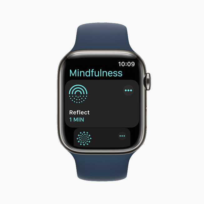 Apple Watch Series 7 ile watchOS 8’deki yeni Farkındalık deneyimi.