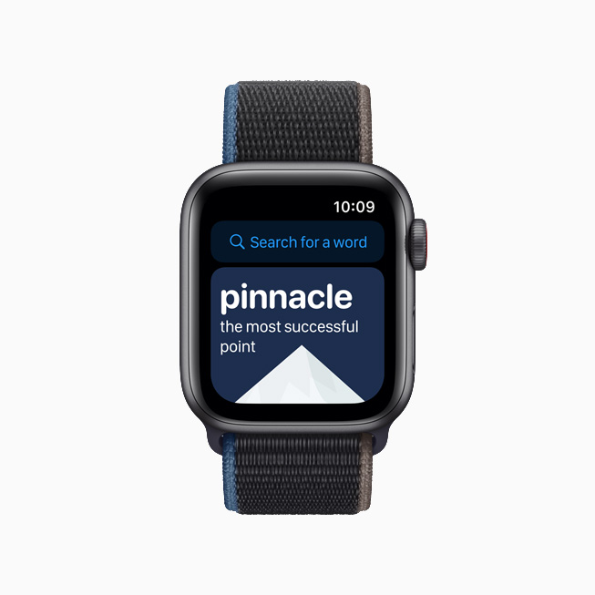 Apple Watch’ta LookUp: English Dictionary çocuk uygulaması. 