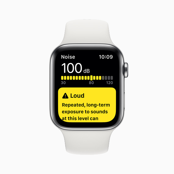 Apple Watch Series 5’te Gürültü uygulaması.