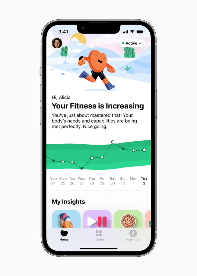 iPhone’da Gentler Streak uygulaması gösteriliyor.