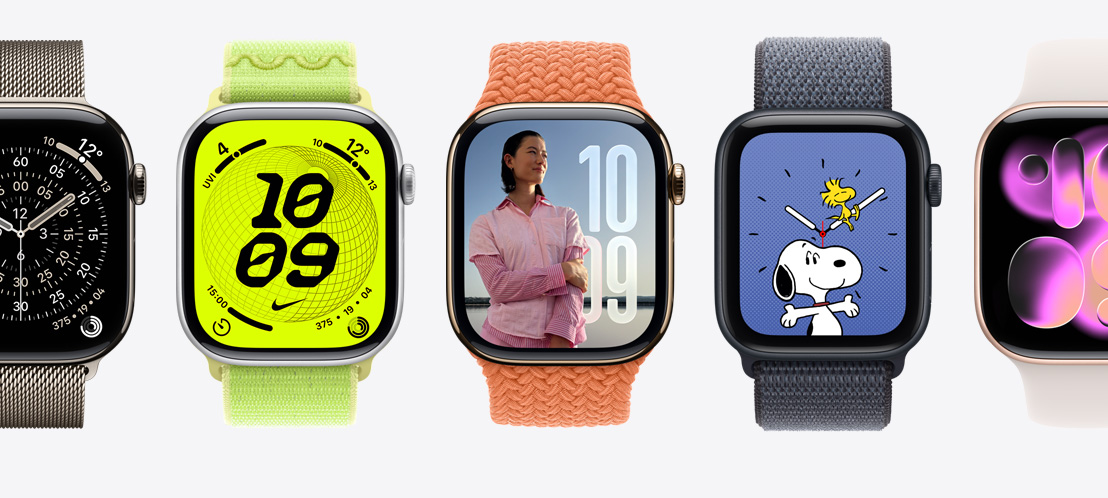 Ciferníky Apple Watch: Orientácia, Nike, Fotky, Snoopy, Responsive Art
