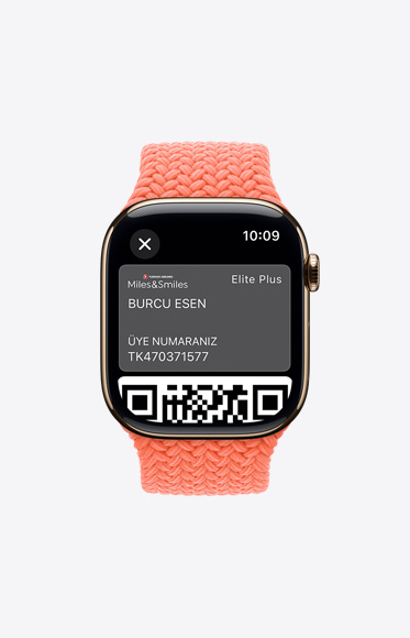 Apple Watch Series 10’da Apple Pay aracılığıyla Apple Card kullanılıyor.