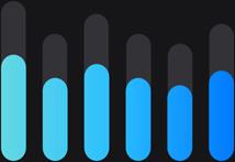 AirPods Pro 2の大きな音の低減により、一般的な騒音レベルが低減されている様子を示すグラフ