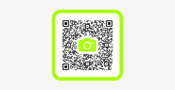 صورة رمز QR مع رابط لفتح تطبيق اللياقة