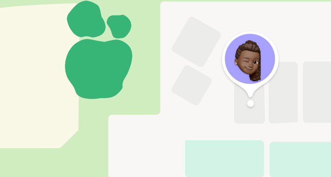 尋找 App，地圖和通知皆確認孩子已抵達學校