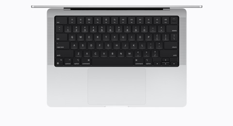 MacBook, Silver color, top interior, open