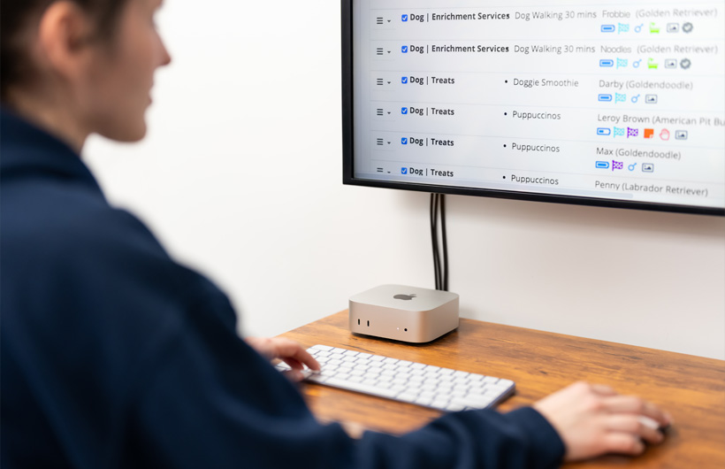 La Mac mini facilita el inicio de sesión y la consulta de las tareas programadas.