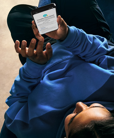 iPhone 15 Pro Max seen from above looking down at it, UI reads Health, Sleep Apnea