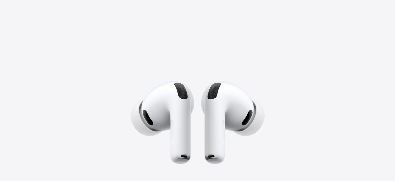 白色 AirPods Pro 3 無線耳機和矽膠耳塞套