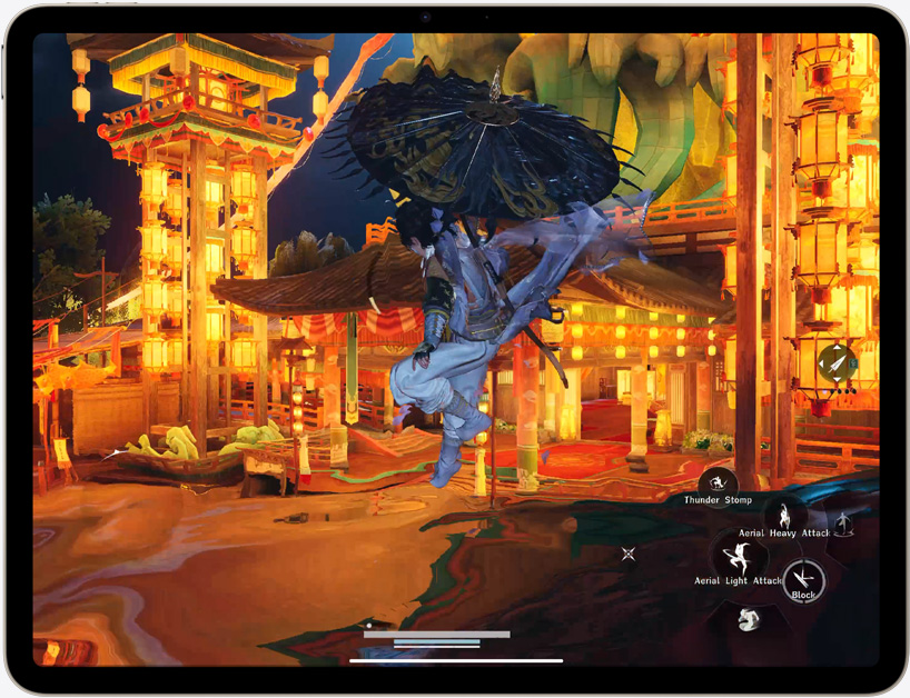 iPad Air showcasing advanced graphics for gaming