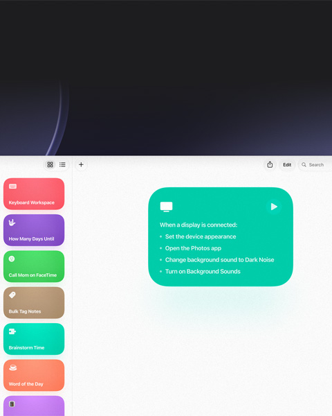 Se está usando Siri AI para describir un atajo